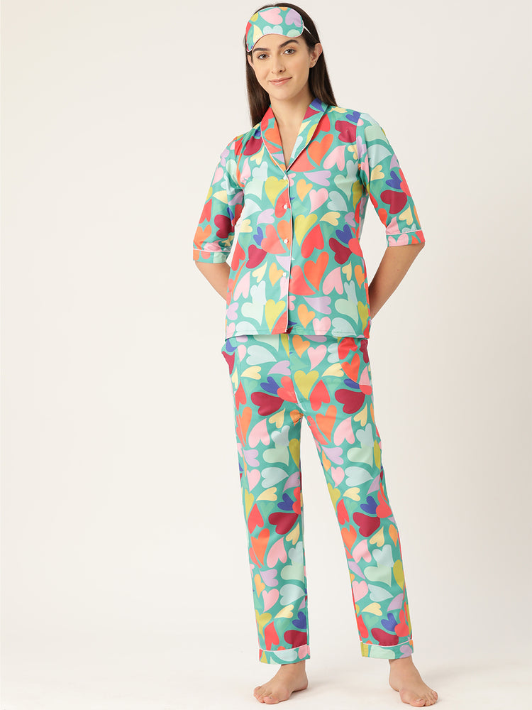 Load image into Gallery viewer, All Hearts Nightwear Set