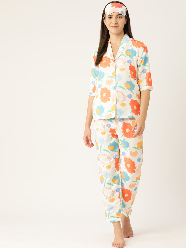 Load image into Gallery viewer, Life is a Flower Nightwear Set