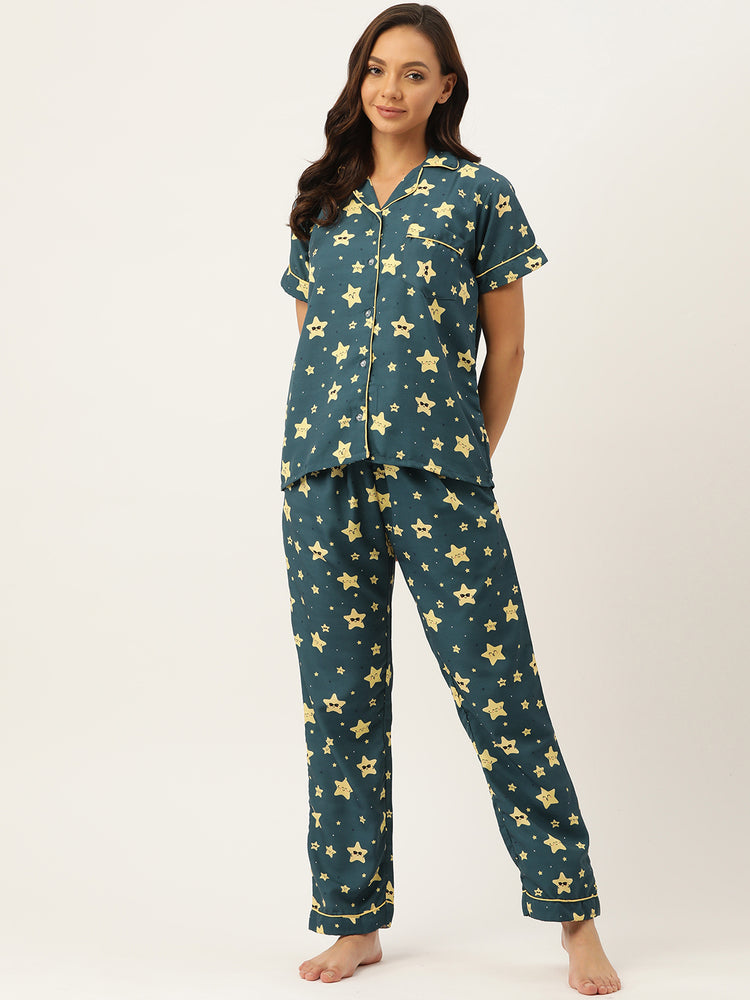 Load image into Gallery viewer, Yellow Star Nightwear Set