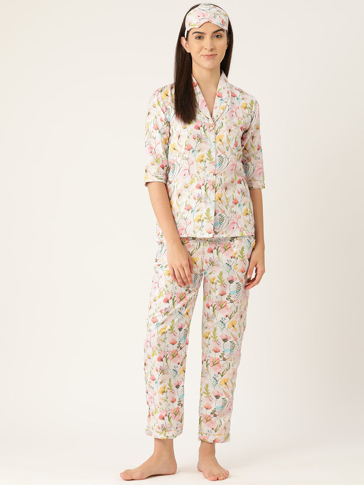 Load image into Gallery viewer, Flowery Madness - Pajama Set Nightwear Set