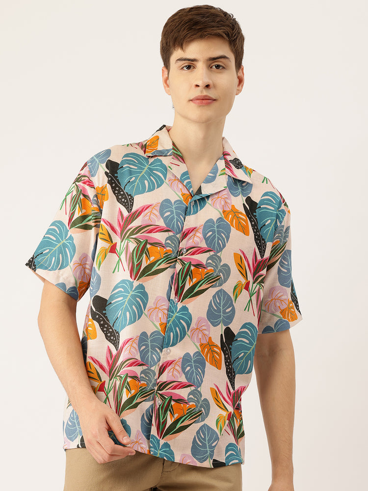 Load image into Gallery viewer, Lavender Breeze Monstera Summer Shirt