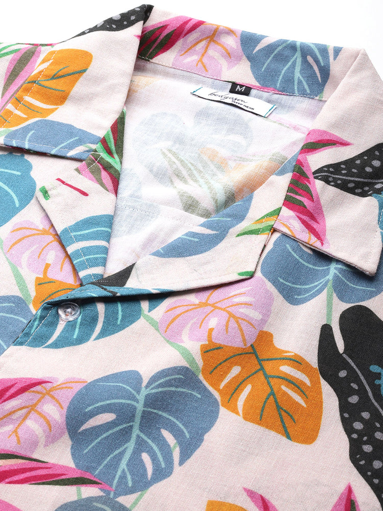 Load image into Gallery viewer, Lavender Breeze Monstera Summer Shirt