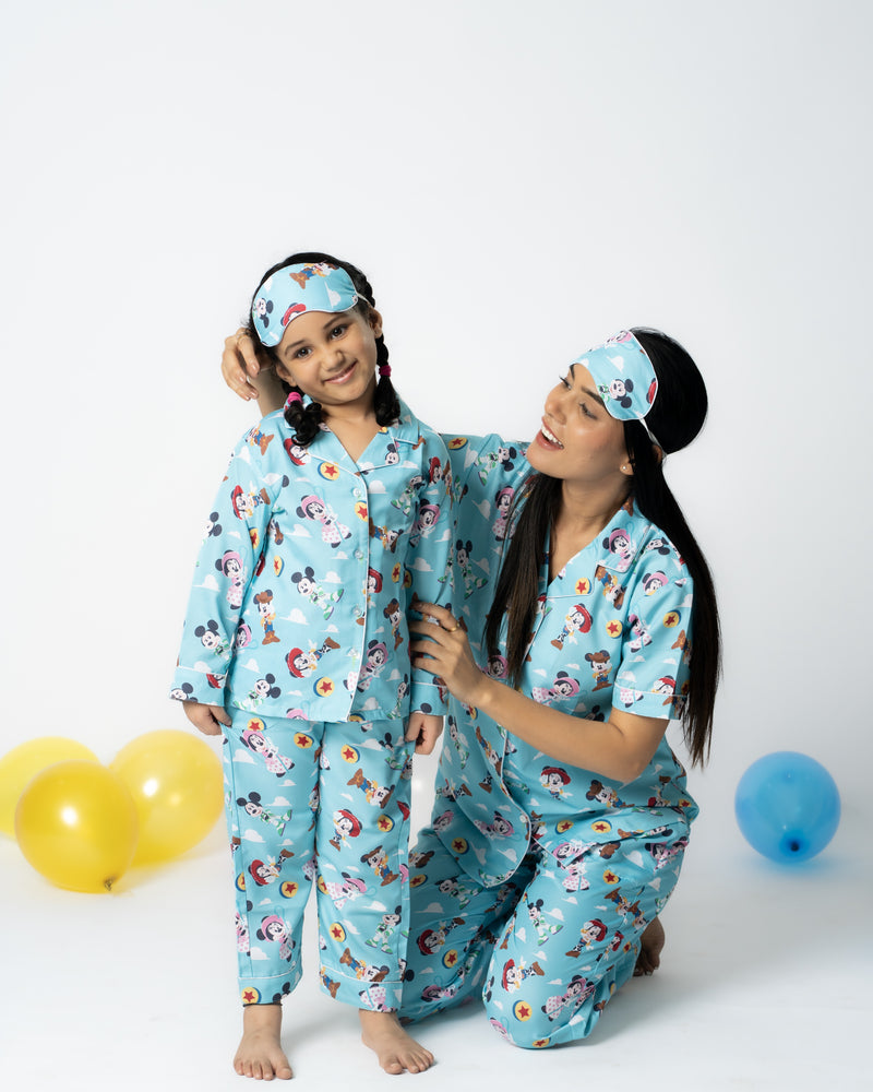 Load image into Gallery viewer, Toon Time Dreams Pajama set Nightwear Set