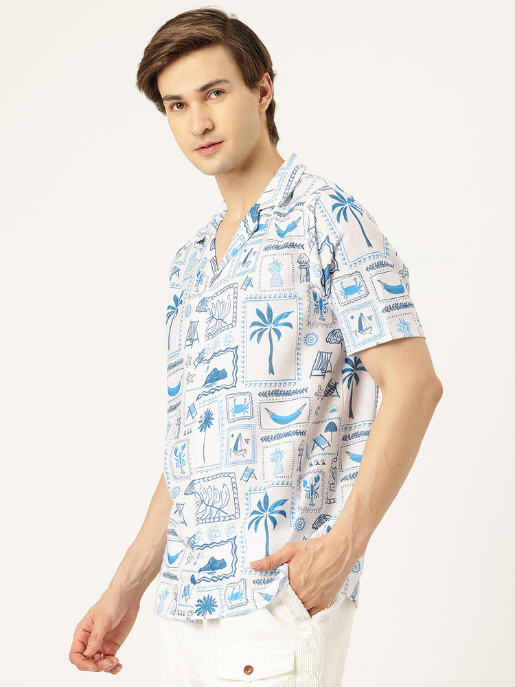 Load image into Gallery viewer, Wave Sketch Summer Shirt