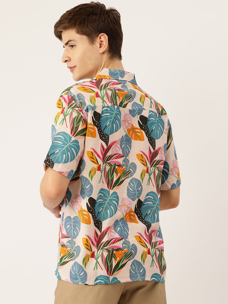 Load image into Gallery viewer, Lavender Breeze Monstera Summer Shirt