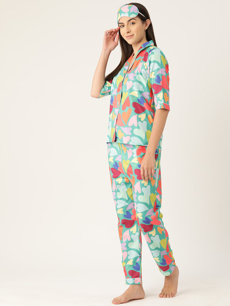 Load image into Gallery viewer, All Hearts Nightwear Set