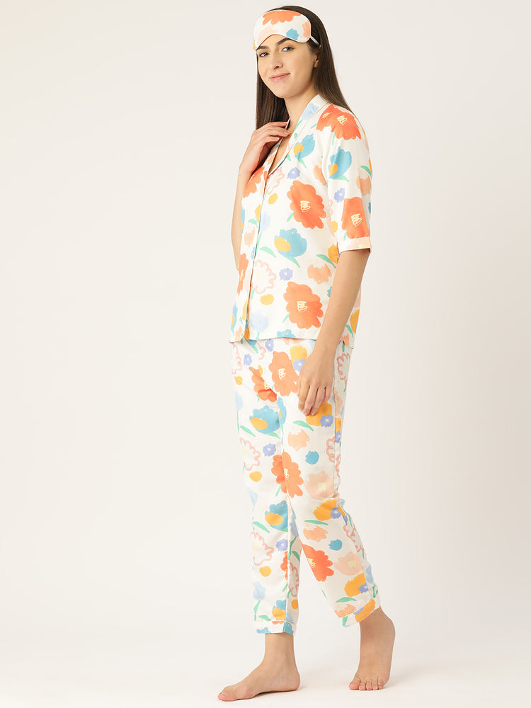 Load image into Gallery viewer, Life is a Flower Nightwear Set