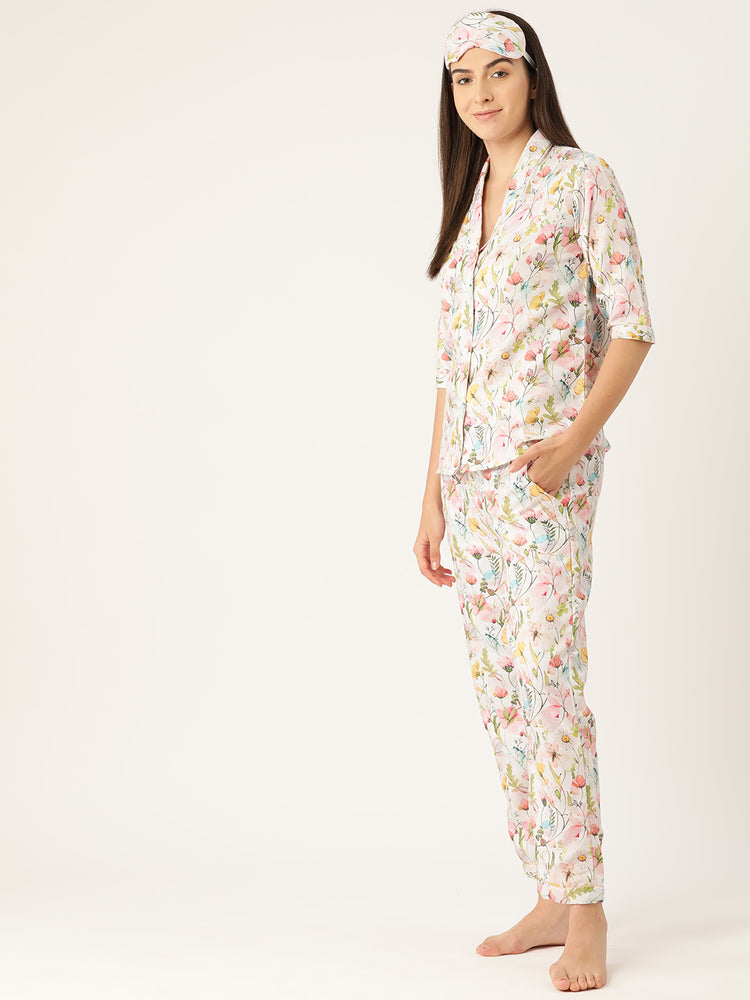 Load image into Gallery viewer, Flowery Madness - Pajama Set Nightwear Set