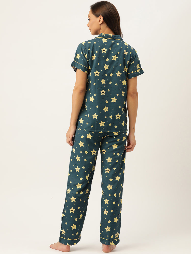 Load image into Gallery viewer, Yellow Star Nightwear Set