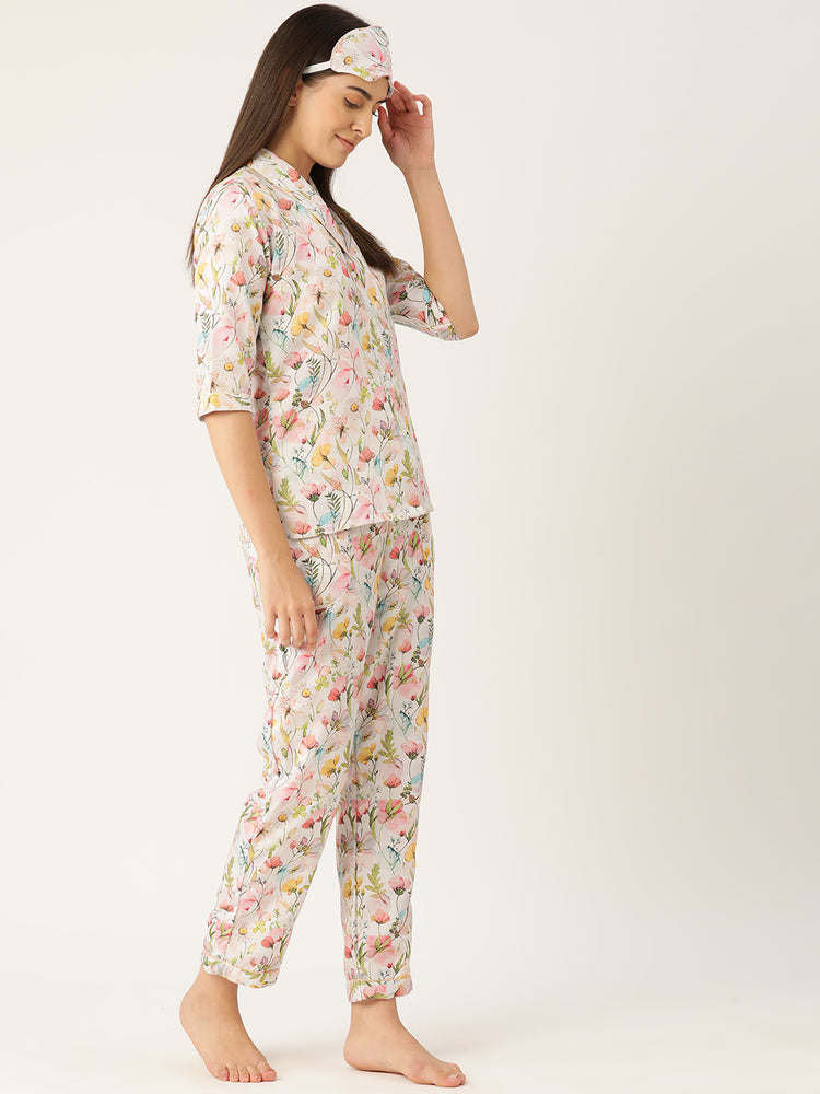 Load image into Gallery viewer, Flowery Madness Nightwear Set