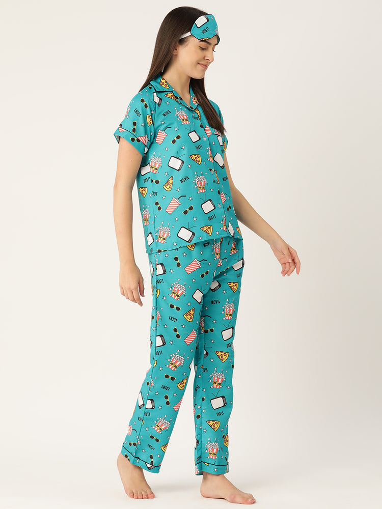 Load image into Gallery viewer, Movie Popcorn Nightwear Set