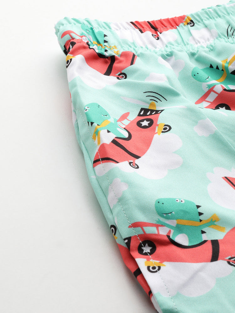 Load image into Gallery viewer, Flying Green Dino Nightwear Set