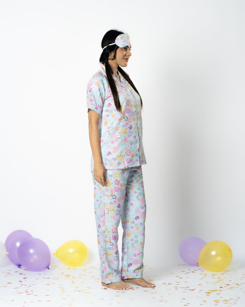 Load image into Gallery viewer, Dreamland Whimsy Pajama set Nightwear Set