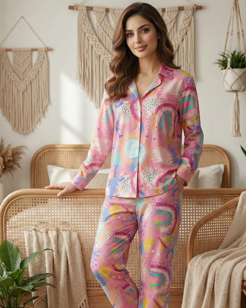 Load image into Gallery viewer, Doodle Dreamer Nightwear Set