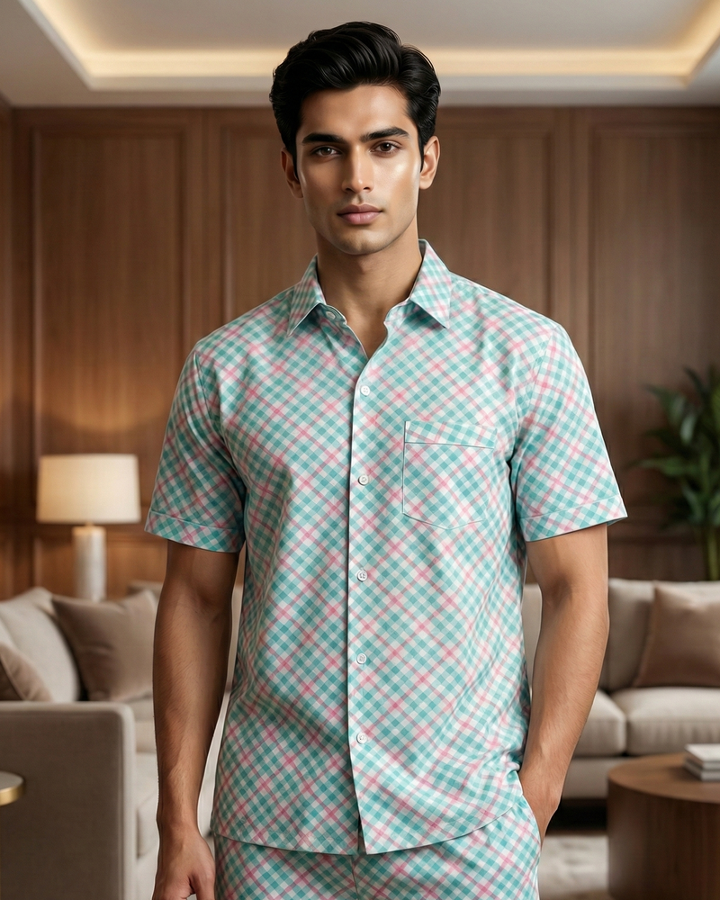 Load image into Gallery viewer, Heritage Gingham Men's Nightwear Set