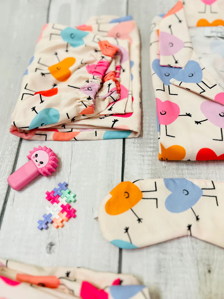 Load image into Gallery viewer, Happy Hearts Kids Nightwear Set