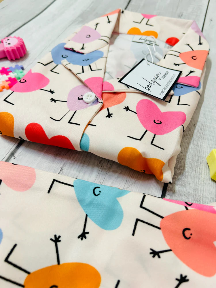 Load image into Gallery viewer, Happy Hearts Kids Nightwear Set