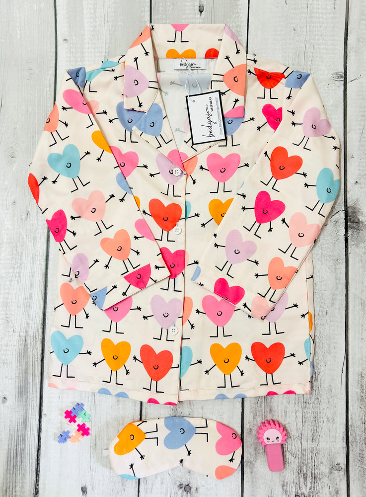 Load image into Gallery viewer, Happy Hearts - Pajama set Nightwear Set