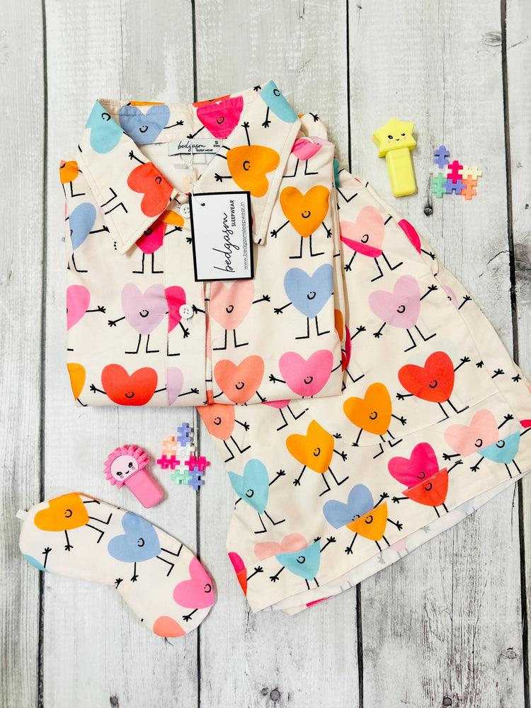 Load image into Gallery viewer, Happy Hearts Nightwear Set