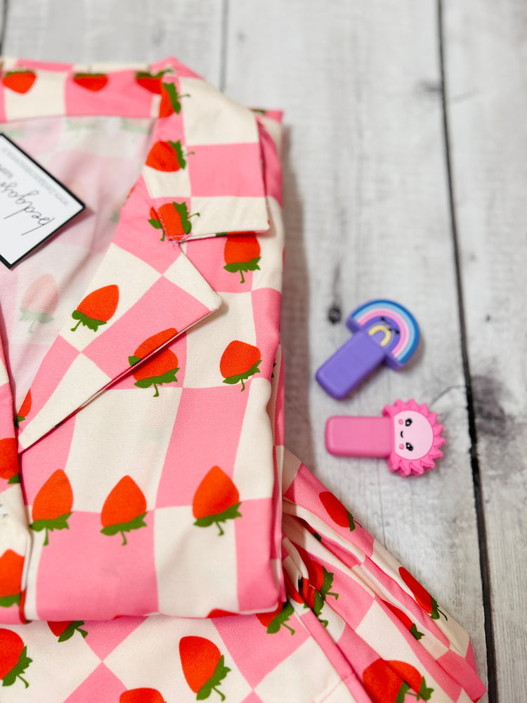 Load image into Gallery viewer, Strawberry Kids Nightwear Set