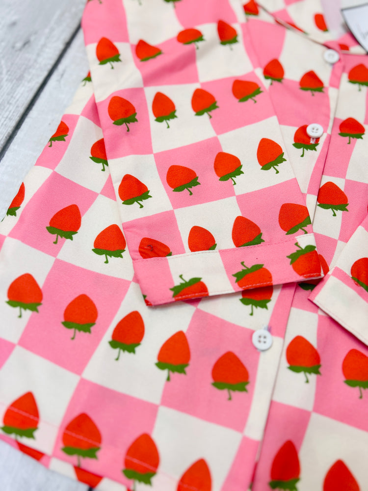 Load image into Gallery viewer, Strawberry Kids Nightwear Set