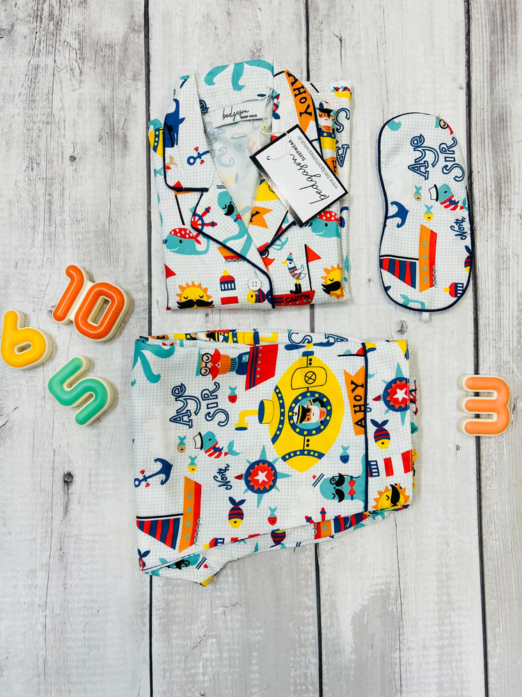 Load image into Gallery viewer, Ahoy Matey Kids Nightwear Set