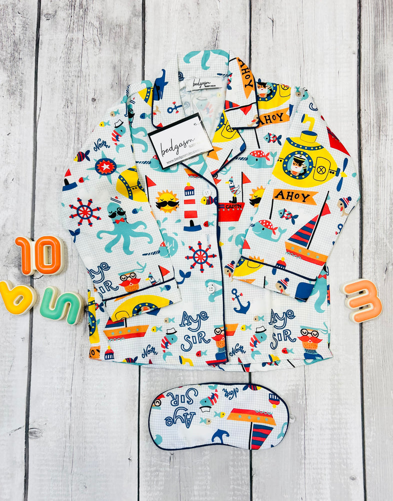 Load image into Gallery viewer, Ahoy Matey Kids Nightwear Set