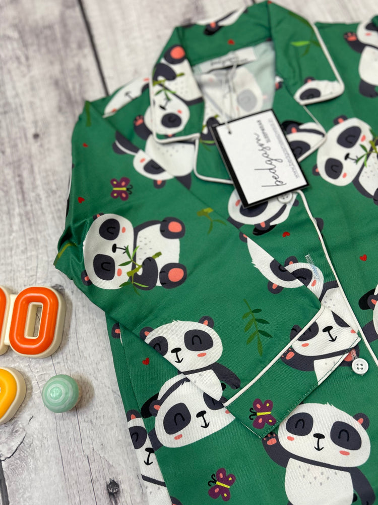 Load image into Gallery viewer, Wild Panda Pajama Set Nightwear Set