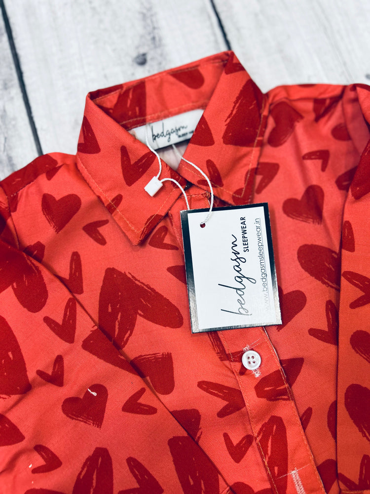 Load image into Gallery viewer, Red Heart Nightwear Set