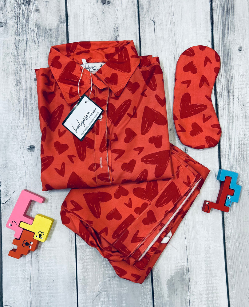 Load image into Gallery viewer, Red Heart Nightwear Set