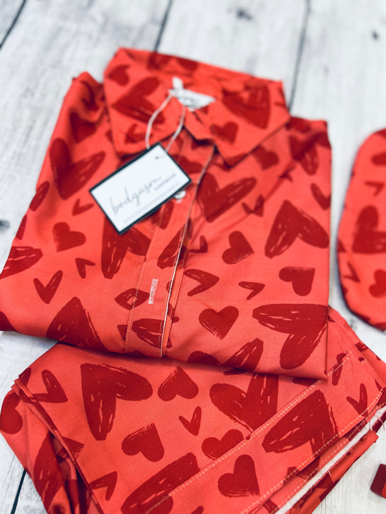 Load image into Gallery viewer, Red Heart Nightwear Set