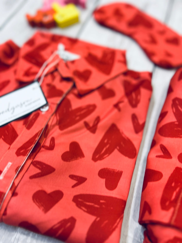 Load image into Gallery viewer, Red Heart Nightwear Set