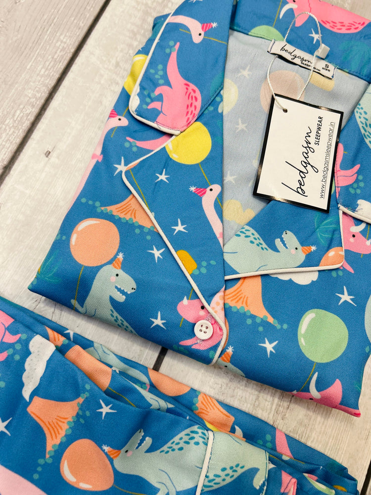 Load image into Gallery viewer, Dino World Kids Nightwear Set