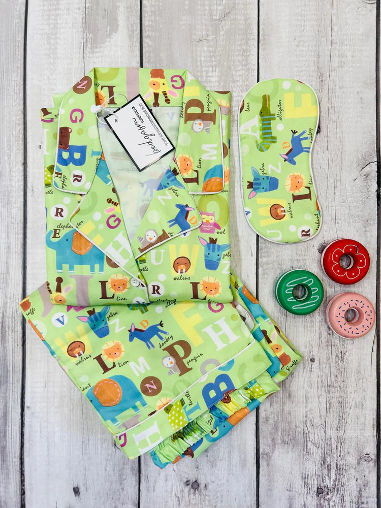 Load image into Gallery viewer, ABC Pajama Set Nightwear Set
