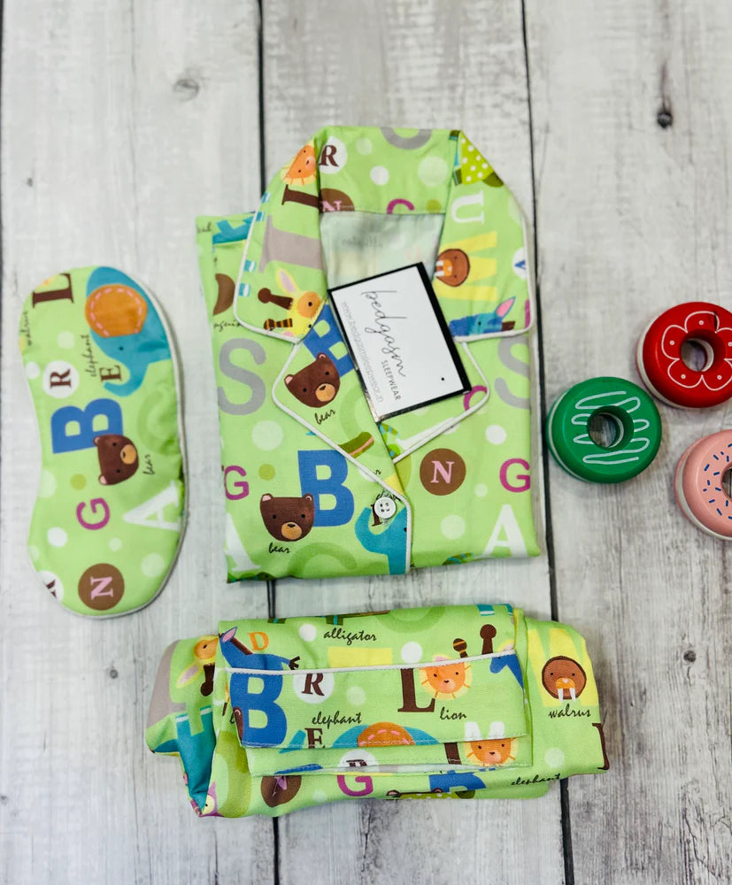 Load image into Gallery viewer, ABC Pajama Set Nightwear Set