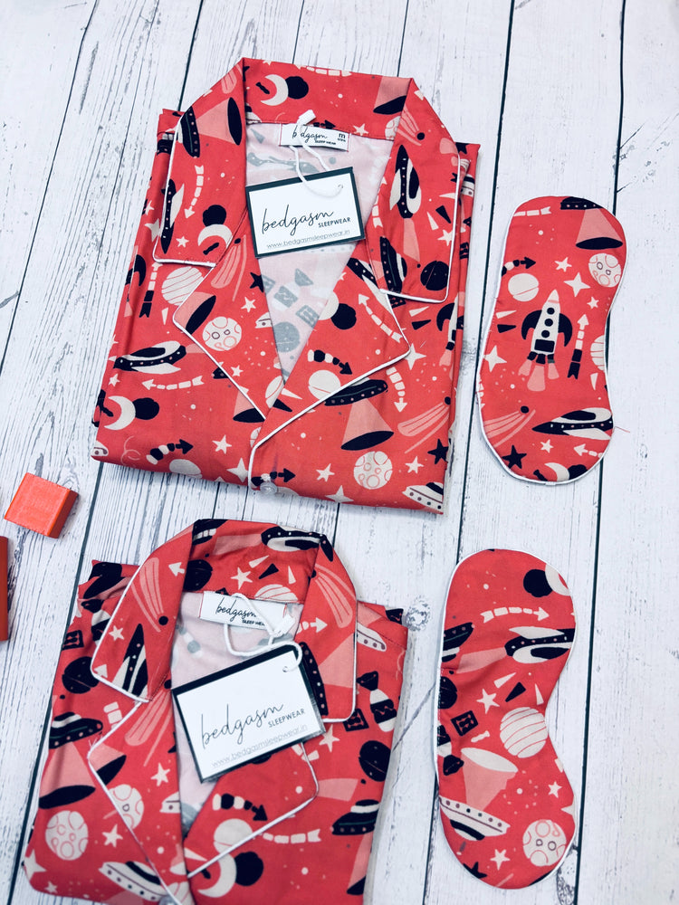 Load image into Gallery viewer, To the Moon Couple Nightwear Set