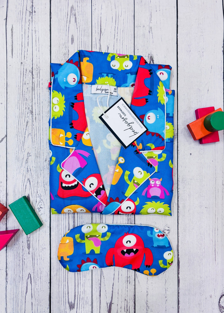 Load image into Gallery viewer, Happy Monster Couple Nightwear Set