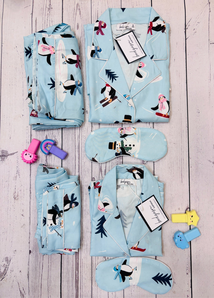 Load image into Gallery viewer, Penguin Surf Couple Nightwear Set