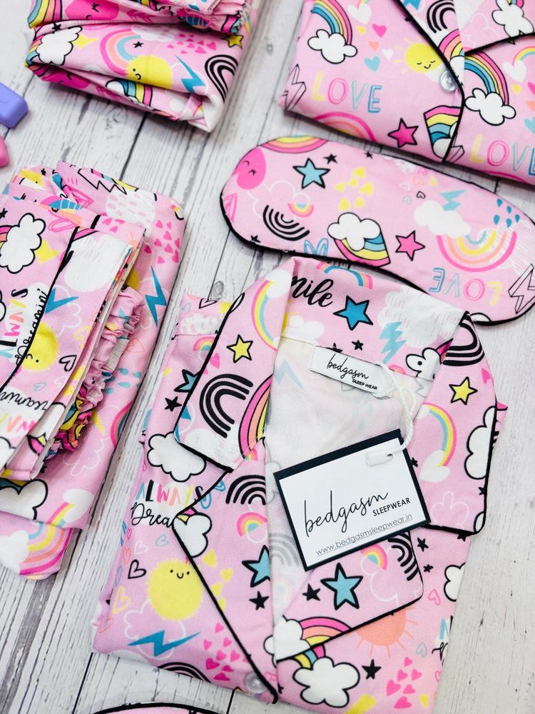 Load image into Gallery viewer, Rainbow - Pajama Set Nightwear Set