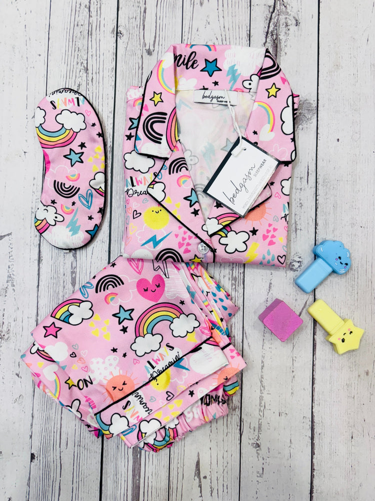 Load image into Gallery viewer, Rainbow Kids Nightwear Set