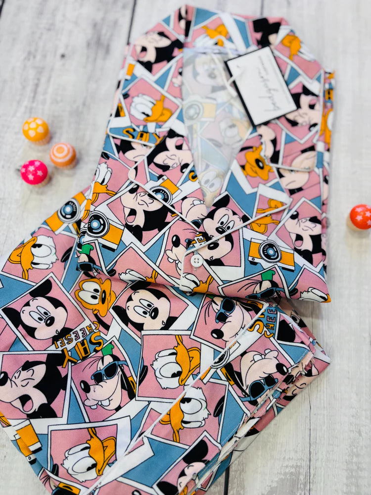 Load image into Gallery viewer, Say Cheese Kids Nightwear Set