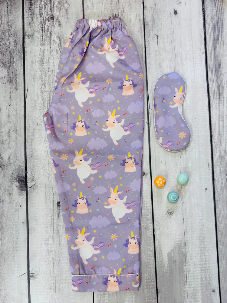 Load image into Gallery viewer, Dancing Unicorn Kids Nightwear Set
