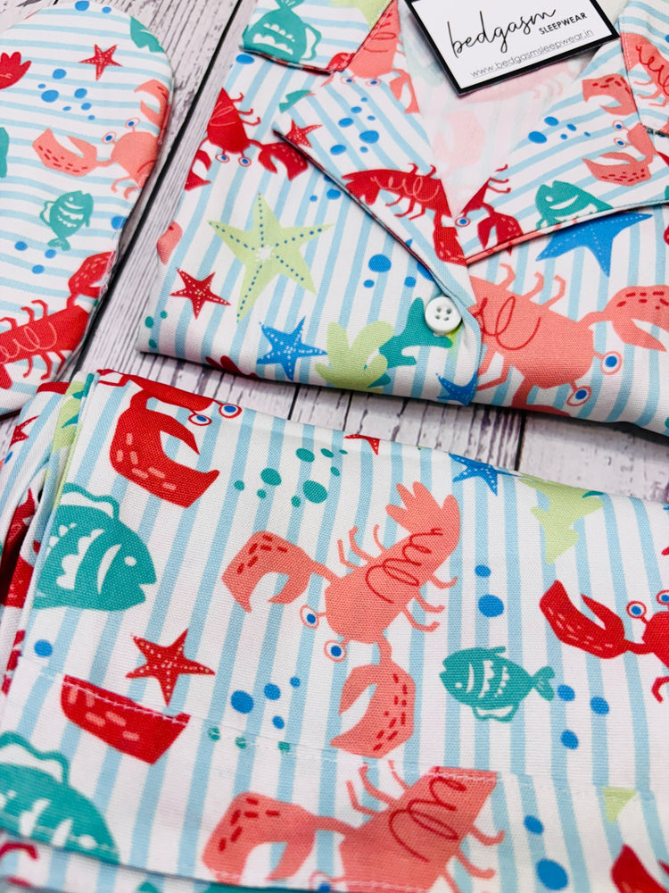 Load image into Gallery viewer, Into the Ocean - Pajama Set Nightwear Set