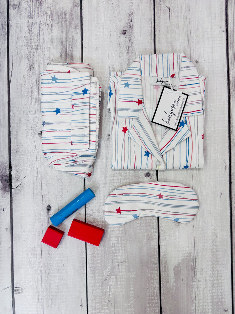 Load image into Gallery viewer, String of Stars Kids Nightwear Set