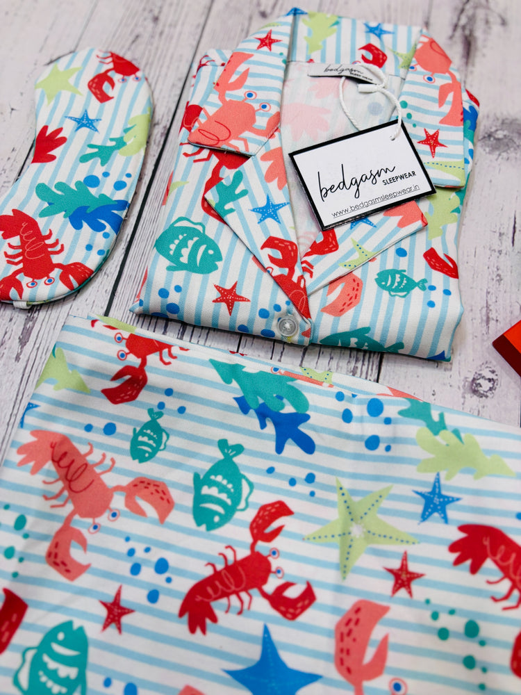 Load image into Gallery viewer, Into the Ocean Kids Nightwear Set