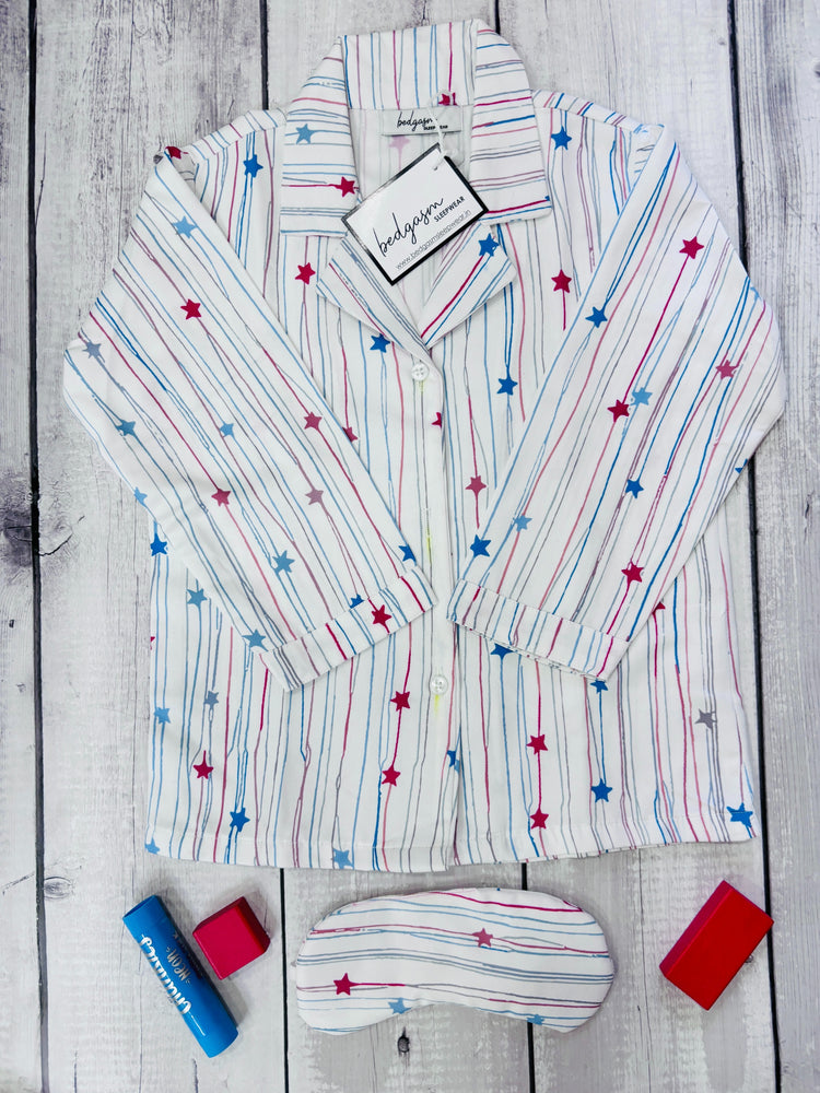 Load image into Gallery viewer, String of Stars Kids Nightwear Set