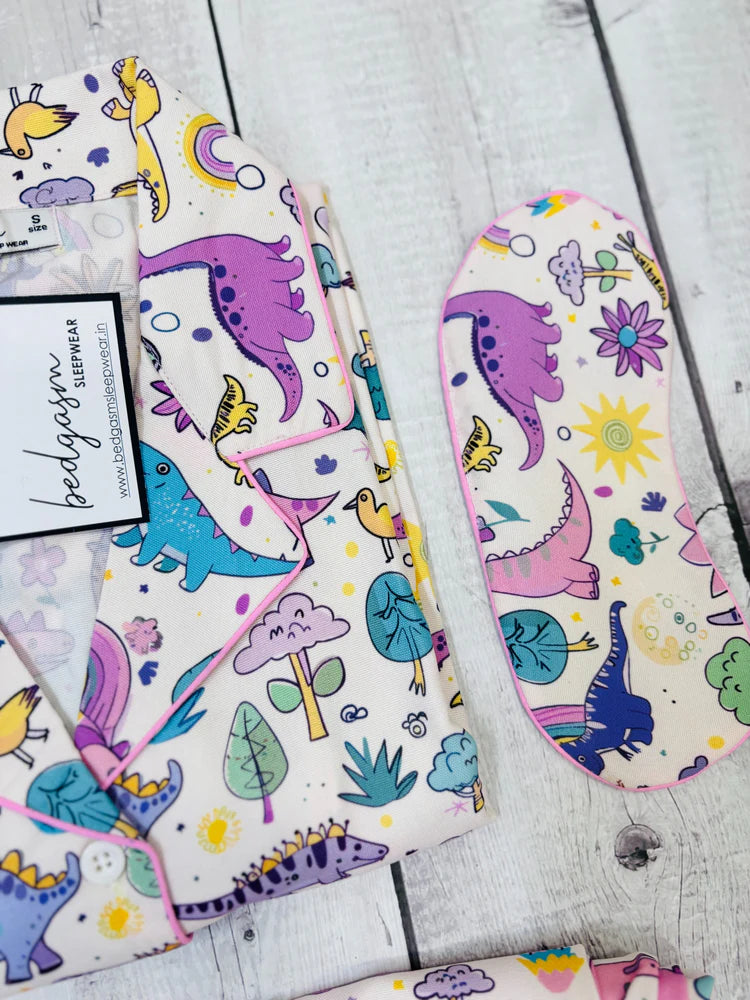 Load image into Gallery viewer, 5 Little Dino Kids Nightwear Set