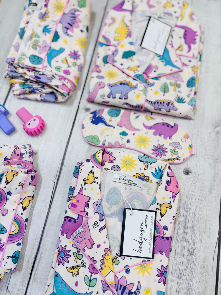 Load image into Gallery viewer, 5 Little Dino - Pajama Set Nightwear Set