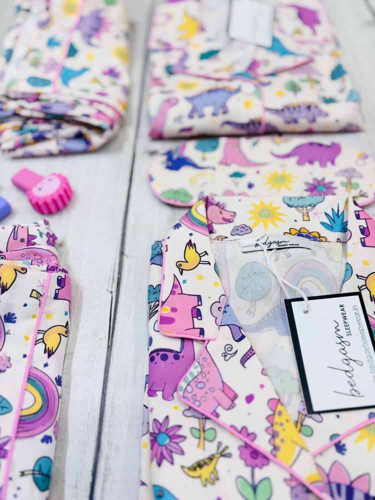 Load image into Gallery viewer, 5 Little Dino - Pajama Set Nightwear Set