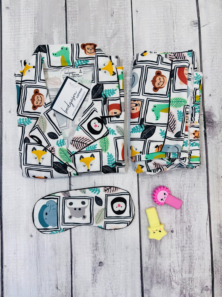 Load image into Gallery viewer, In the Zoo - Pajama Set Nightwear Set